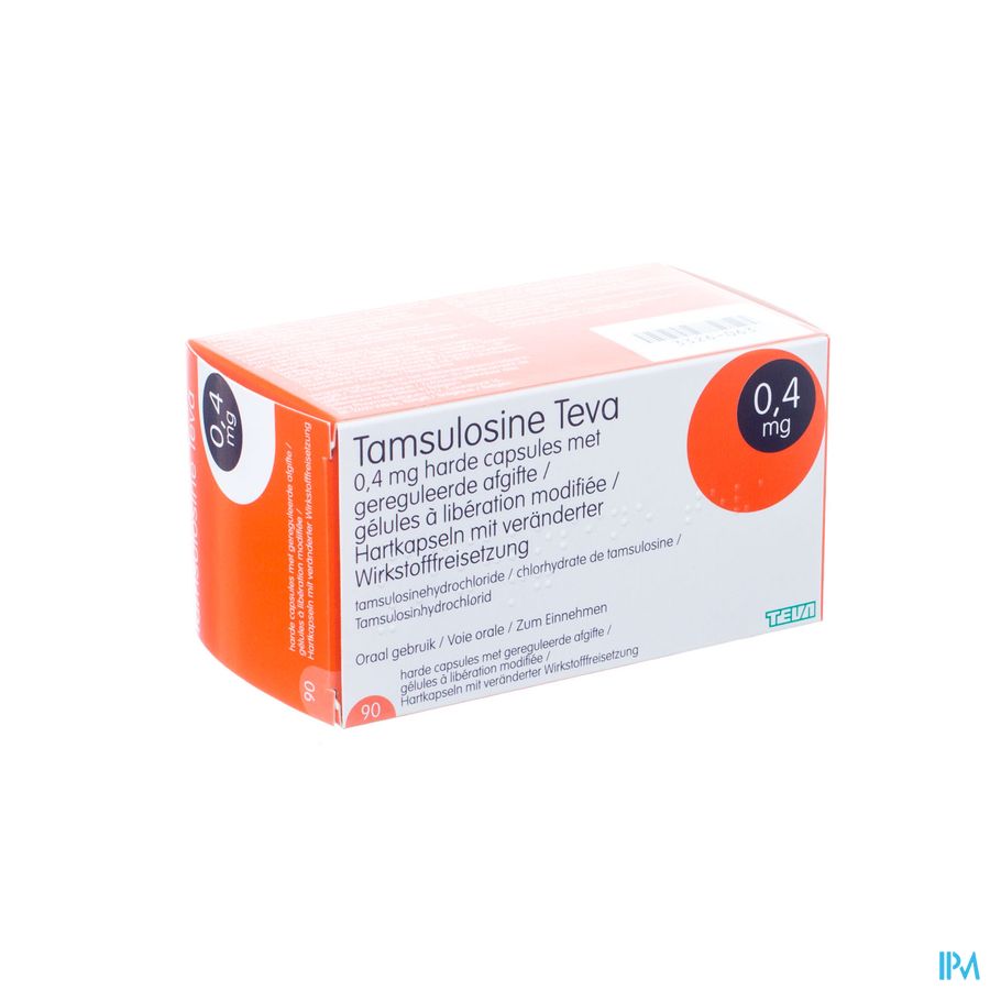 Tamsulosine Teva 0,4mg Gereg.afgifte Caps 90 Pip Tamsulosine Teva 0,4mg Gereg.afgifte Caps 90 Pip
