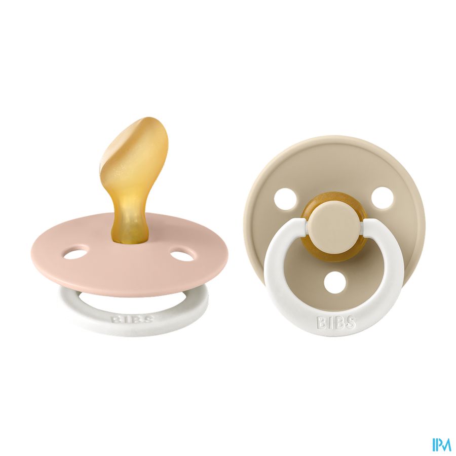 Bibs 2 Fopspeen Anatomic Glow Duo Vani/blush Bibs 2 Fopspeen Anatomic Glow Duo Vani/blush