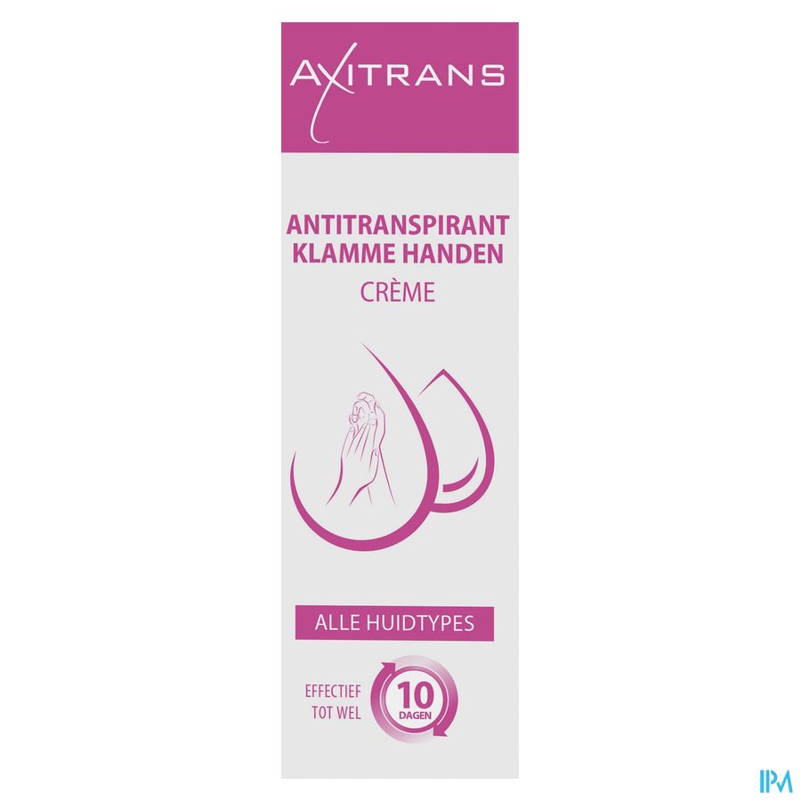 Axitrans Mains Moites Creme Tube 50ml 1