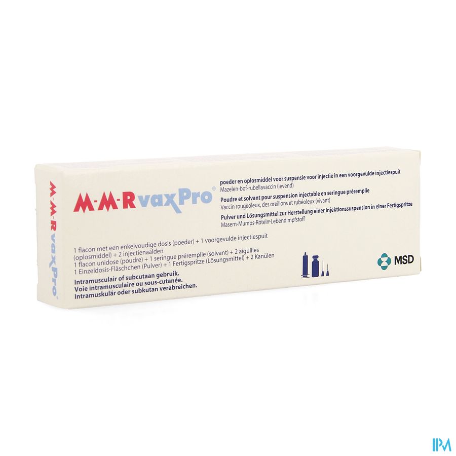M-m-r Vaxpro Pdr+solv Opl Susp Inj Fl 1+sp+2 Nld