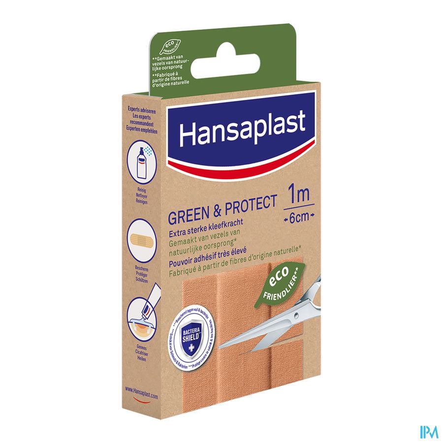Hansaplast Pleisters Green&protect 1mx6cm