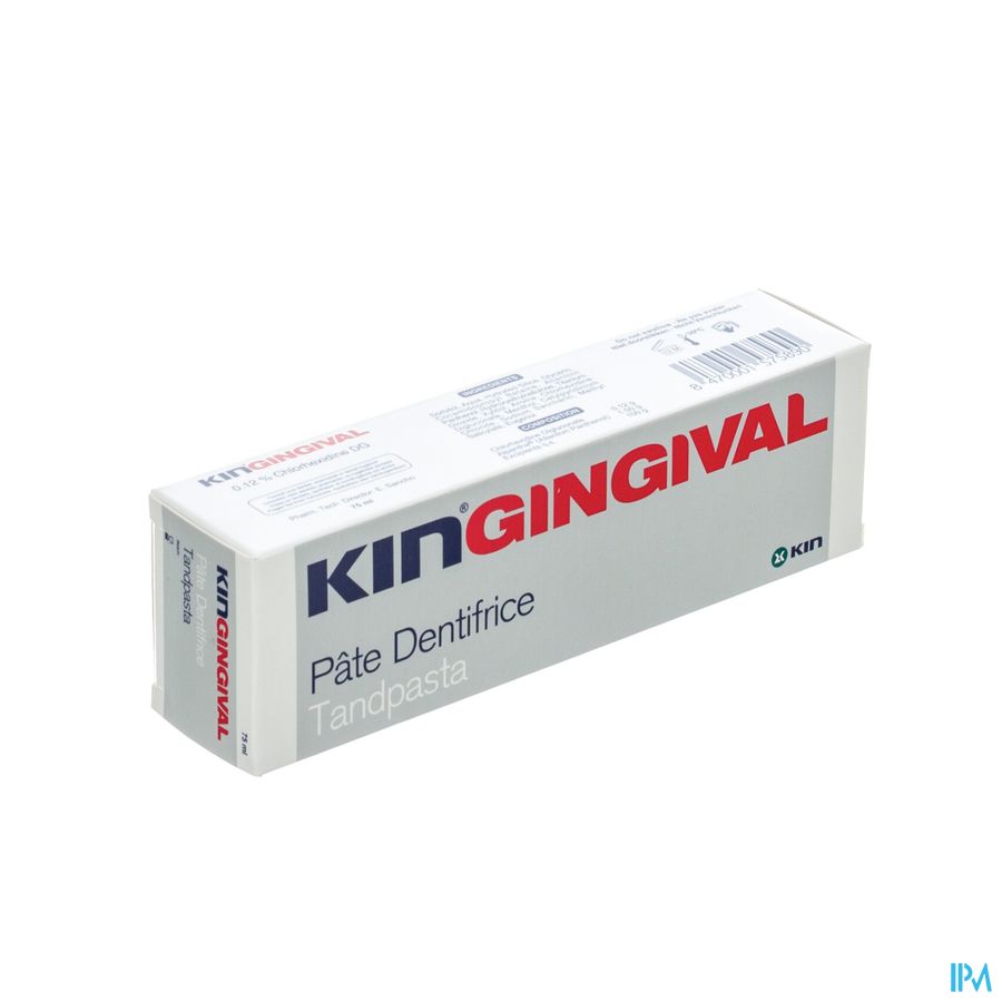 Kin Gingival Tandpasta Chhloorhex.dg 0,12% 75ml Kin Gingival Tandpasta Chhloorhex.dg 0,12% 75ml