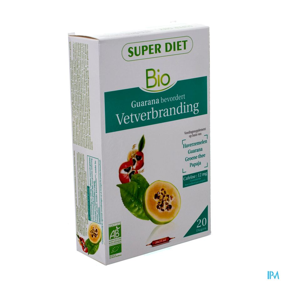Superdiet Complexe Vetverbrander Bio Amp 20x15ml Superdiet Complexe Vetverbrander Bio Amp 20x15ml