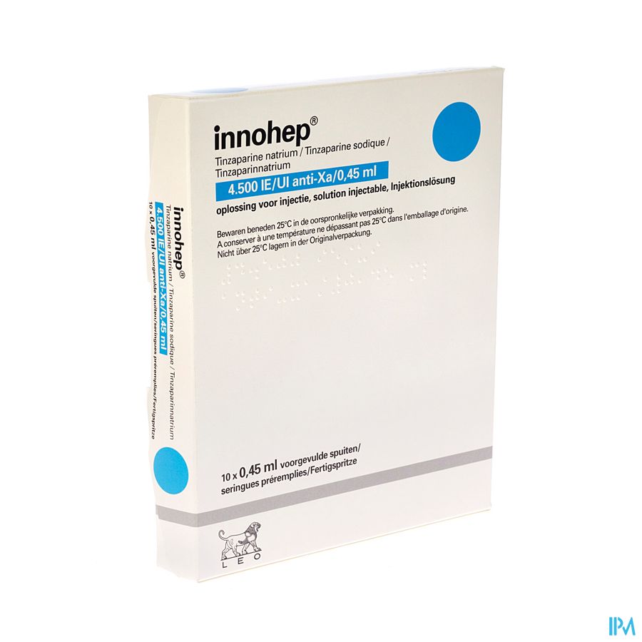 Innohep Ser Sc 10 X 4500 Iu 0,45ml Innohep Ser Sc 10 X 4500 Iu 0,45ml