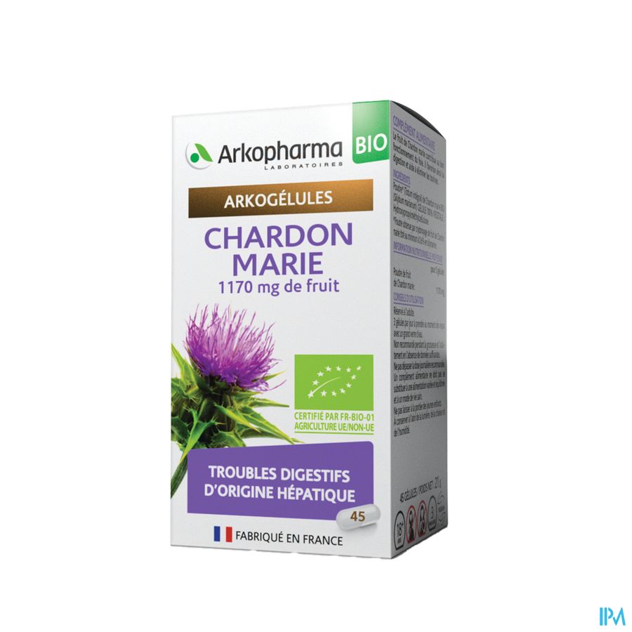 Arkogelules Chardon Marie Bio Caps 45 Nf 8