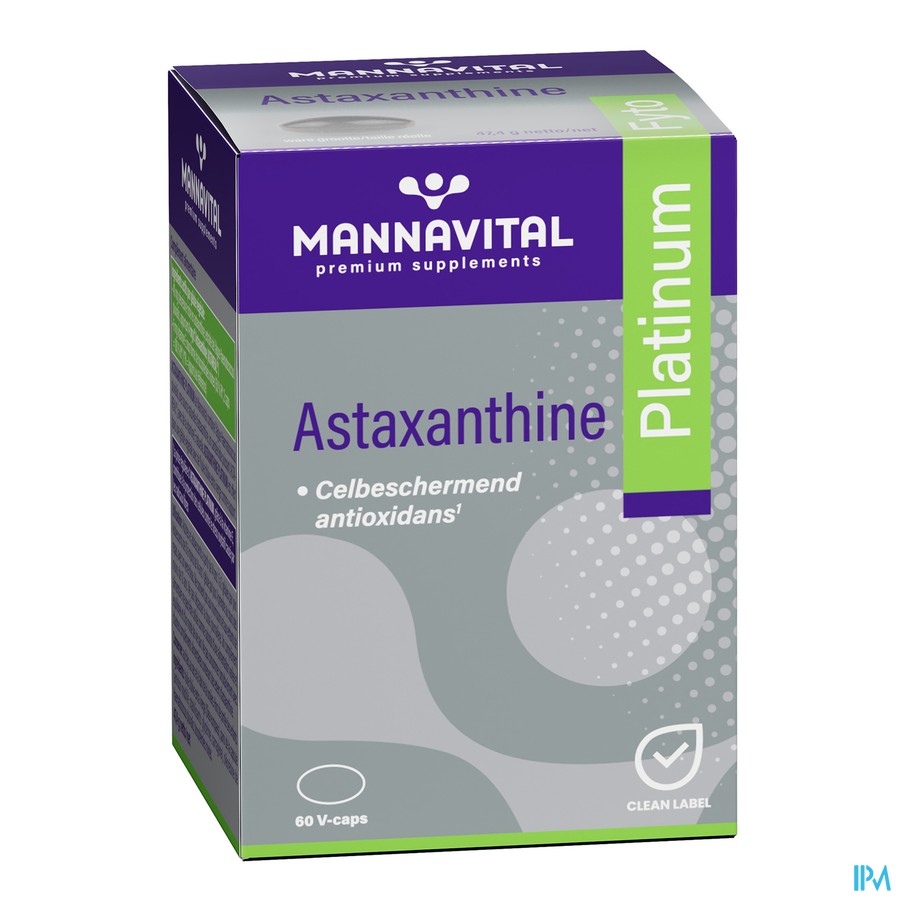 Mannavital Astaxanthine V-caps 60