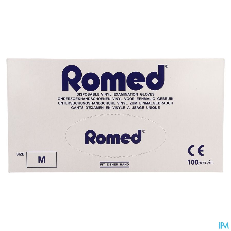 Romed Handschoen Vinyl Wegwerp M 100 Pontos 2