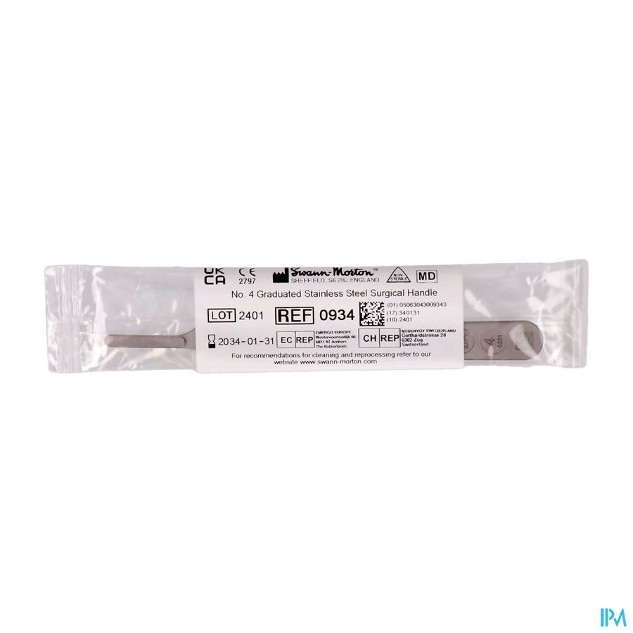 Swann-morton Heft Scalpelmesje N4 Consulta Swann-morton Heft Scalpelmesje N4 Consulta