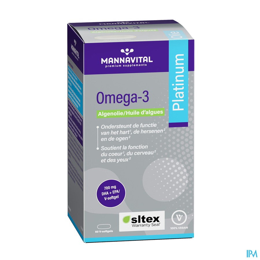 Mannavital Omega 3 Algenolie V-caps 60