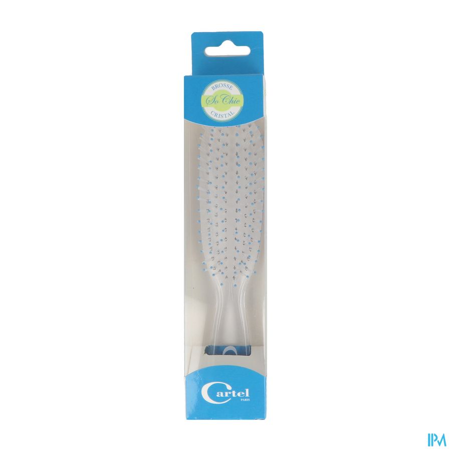 Cristal Borstel "so Chic" Blauw Klein Model 1