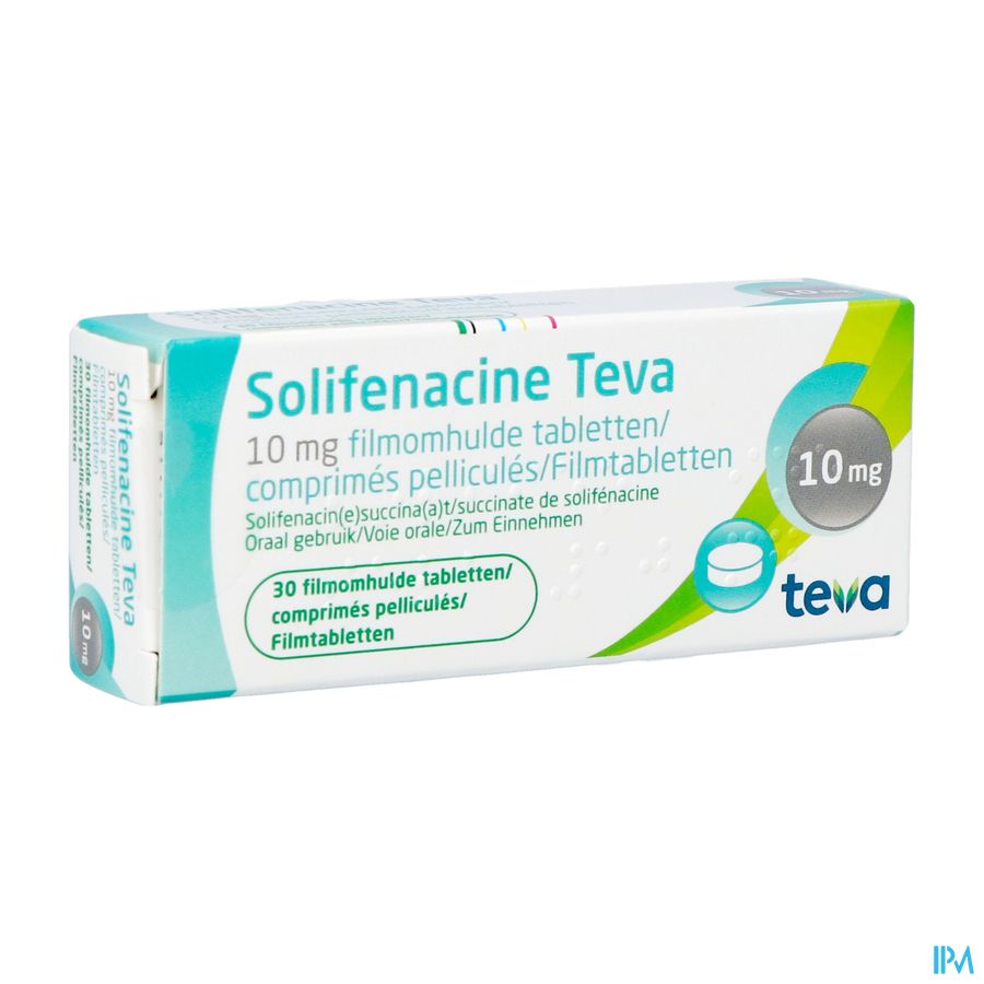 Solifenacine Teva Comp Pell 30 X 10mg Solifenacine Teva Comp Pell 30 X 10mg