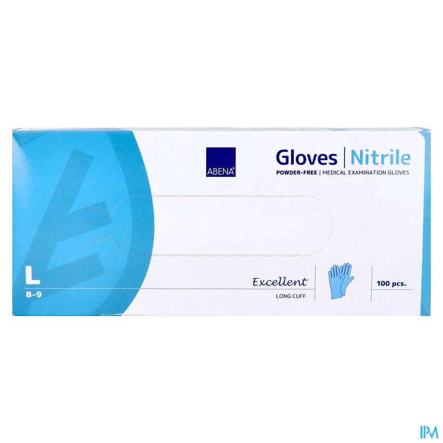 Abena Excellent Gant Nitril l Bleu 1