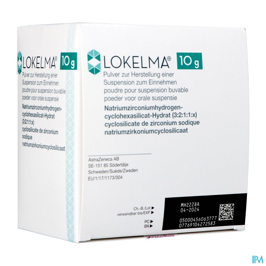 Lokelma 10g Pdr Voor Orale Suspensie Zakje 30 Lokelma 10g Pdr Voor Orale Suspensie Zakje 30
