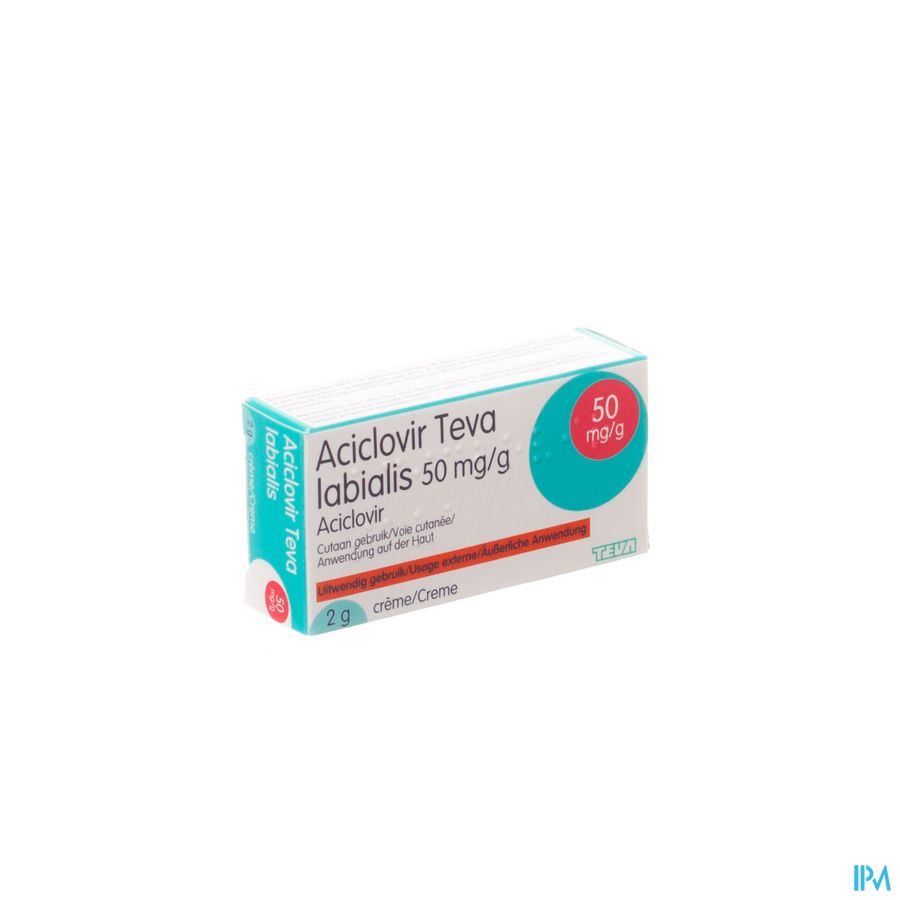 Aciclovir Teva Labialis Creme Tube 2g