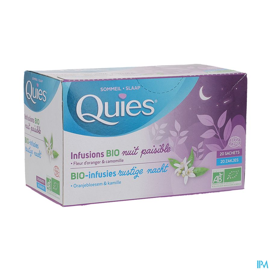 Quies Infusie Rustige Nacht Bio Zakje 20 Quies Infusie Rustige Nacht Bio Zakje 20