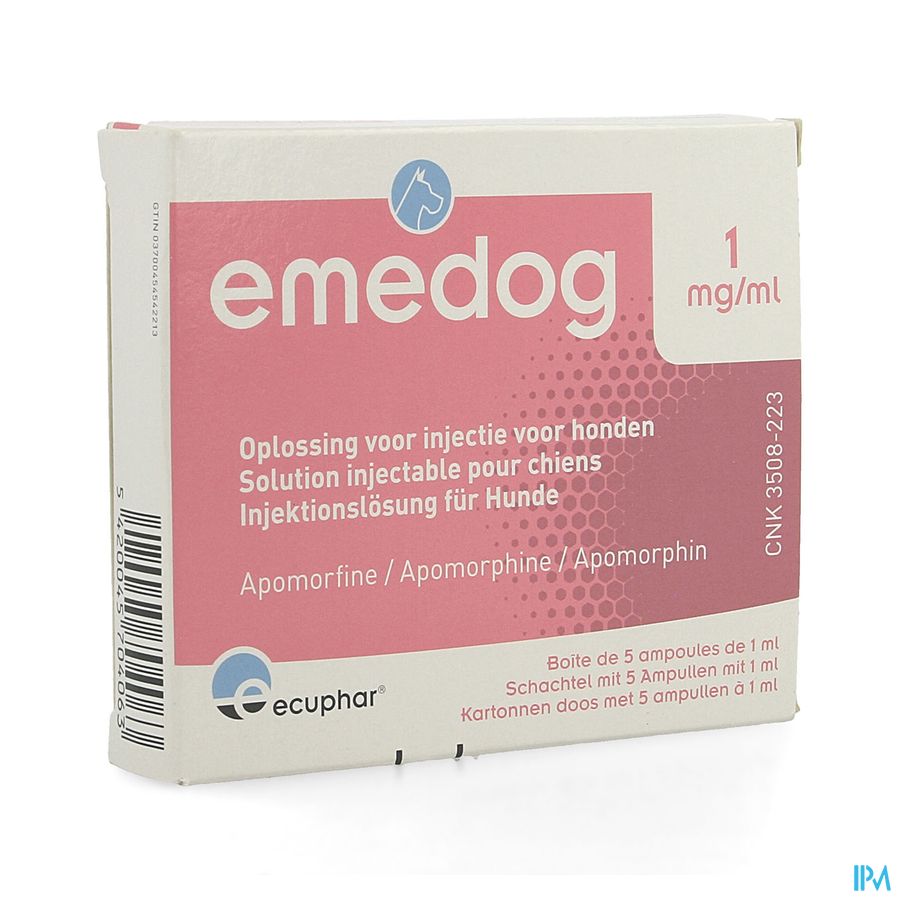 Emedog 1mg/ml Inj Opl Hond Amp 5x1ml Emedog 1mg/ml Inj Opl Hond Amp 5x1ml