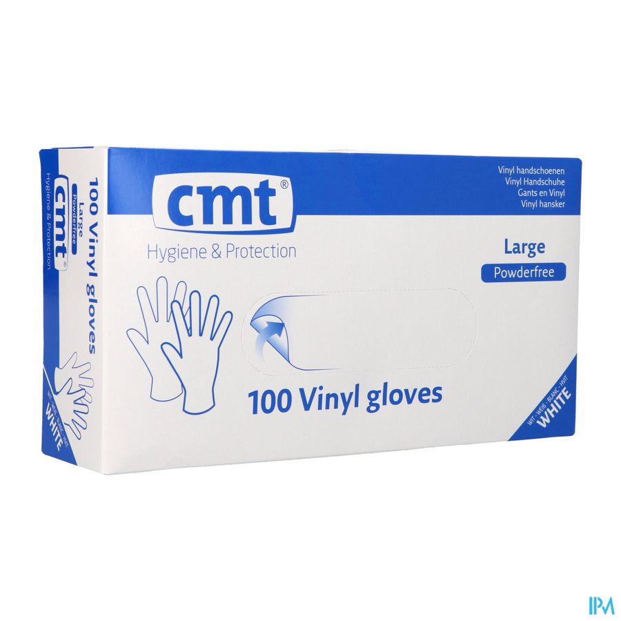 Cmt Handschoenen Vinyl Z/poeder l 100 Cmt Handschoenen Vinyl Z/poeder l 100