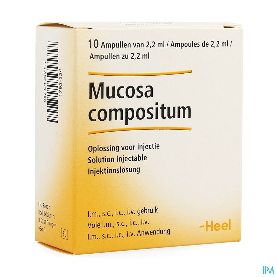 Mucosa Compositum Ii Amp 10x2,2ml Heel Mucosa Compositum Ii Amp 10x2,2ml Heel