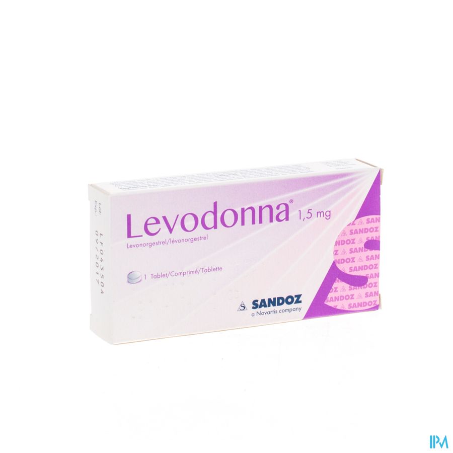 Levodonna 1,5mg Sandoz Comp 1 X 1,5mg Levodonna 1,5mg Sandoz Comp 1 X 1,5mg