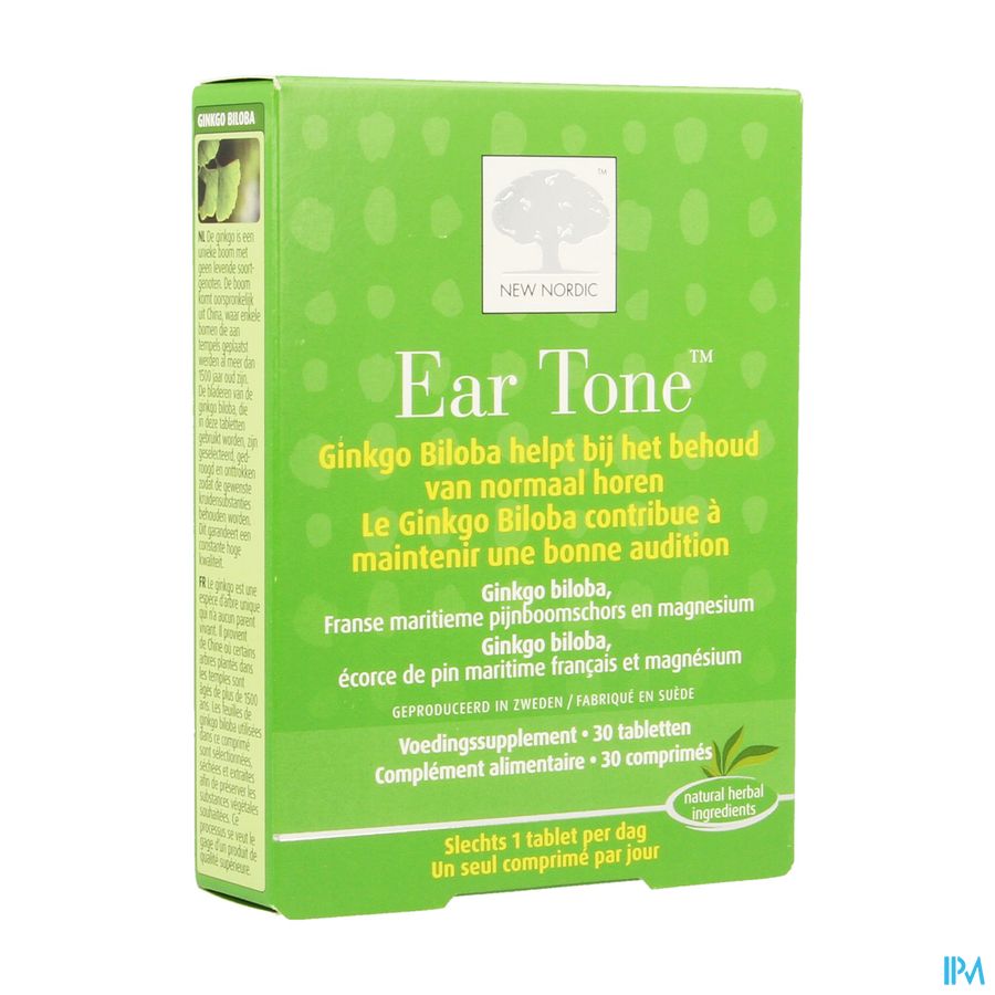 New Nordic Ear Tone Gehoor Evenw. Zenuwen Tabl 30 New Nordic Ear Tone Gehoor Evenw. Zenuwen Tabl 30