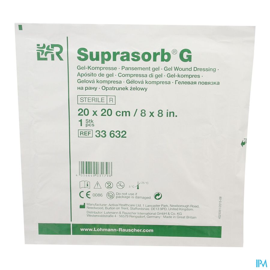 Suprasorb g Kompres New 20x 20cm 3 33632 7