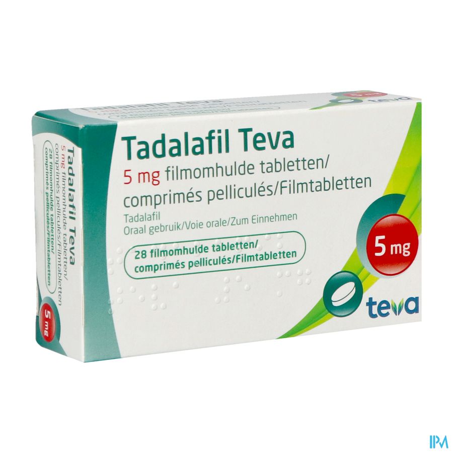 Tadalafil Teva Filmomh Tabl 28 X 5,0mg Tadalafil Teva Filmomh Tabl 28 X 5,0mg