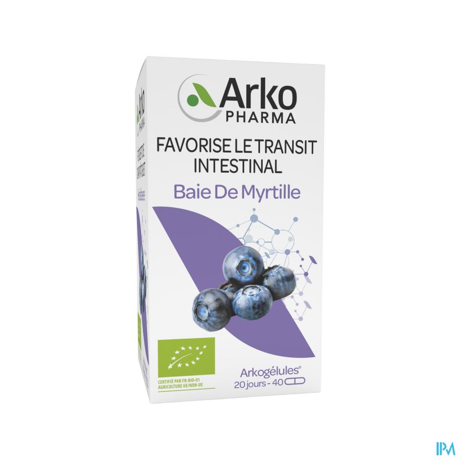 Arkogelules Myrtille Baie Bio Caps 40 Nf Arkogelules Myrtille Baie Bio Caps 40 Nf