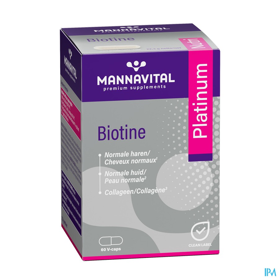 Mannavital Biotine Platinum V-caps 60