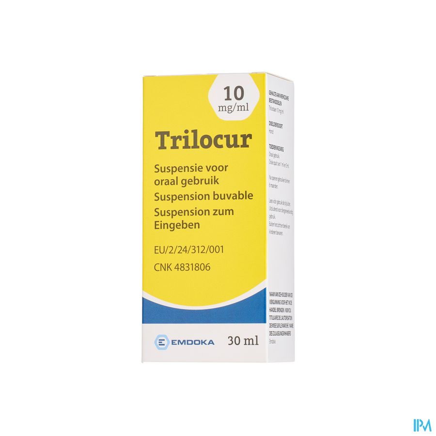 Trilocur 10mg/ml Susp Oraal Gebruik Honden 30ml Trilocur 10mg/ml Susp Oraal Gebruik Honden 30ml
