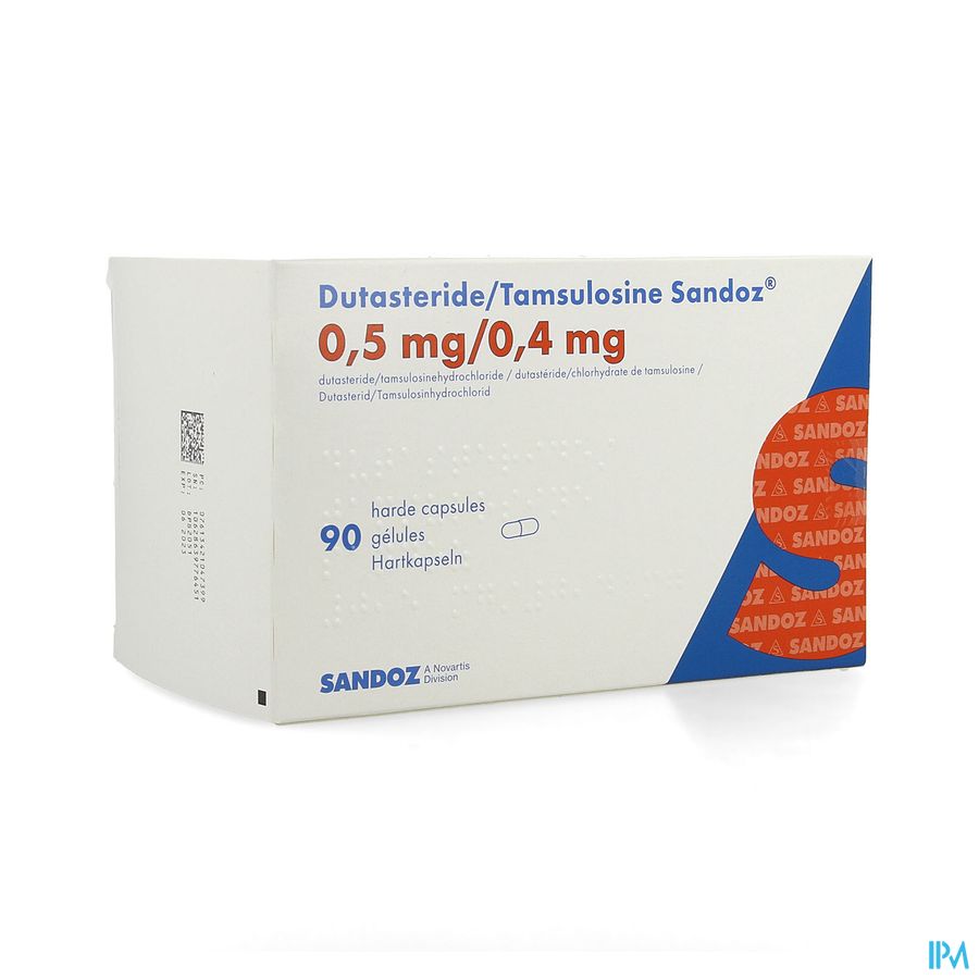 Dutasteride Tamsulosine Sandoz 0,5/0,4mg Caps 90 Dutasteride Tamsulosine Sandoz 0,5/0,4mg Caps 90