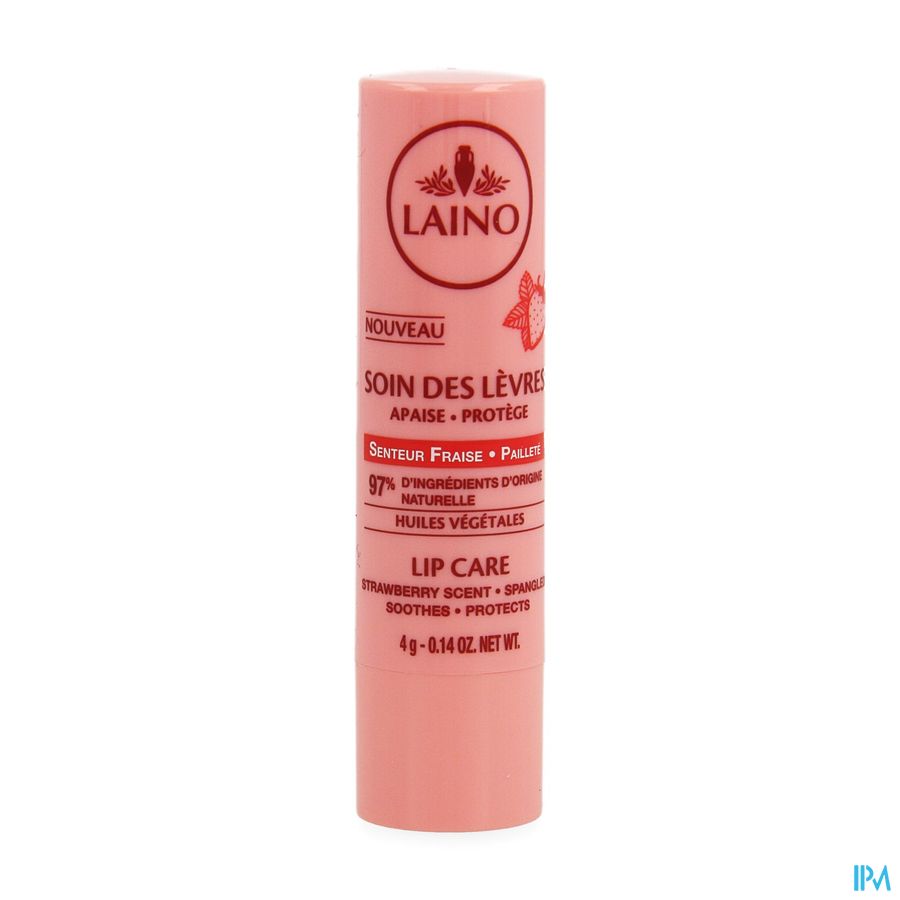 Laino Verzorging Lippen Aardbei 4g 2