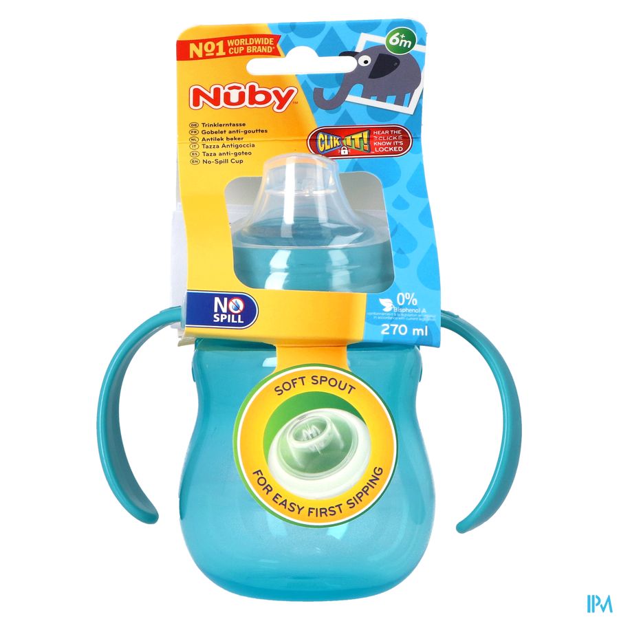 Nuby A/lekbeker Handvaten 6m+ 270ml 3