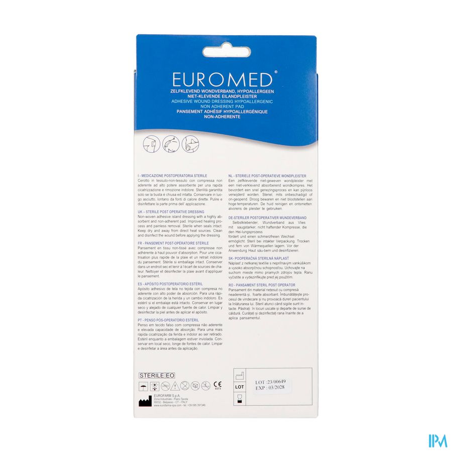 Euromed 7x12cm 5 Eilandpleister Steriel 2