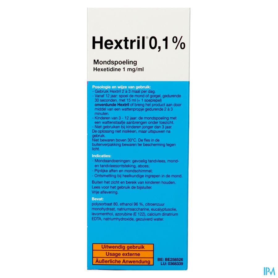 Hextril 0,1% Mondspoeling 400ml 5