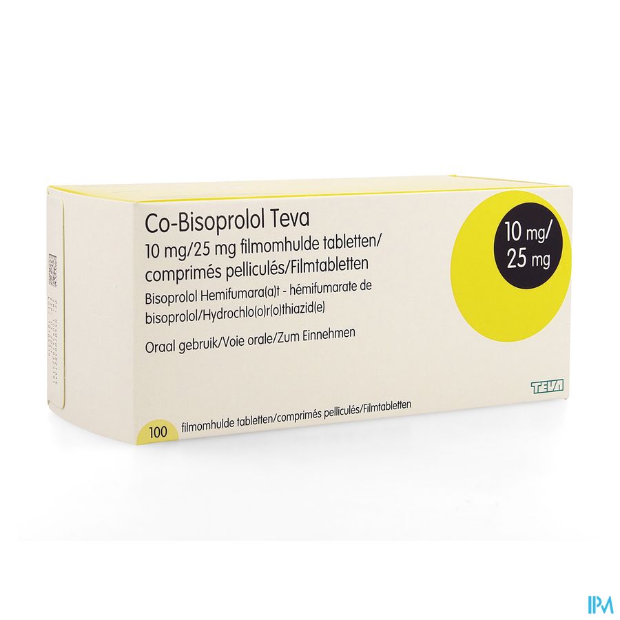 Co Bisoprolol 10/25 Teva Comp 100