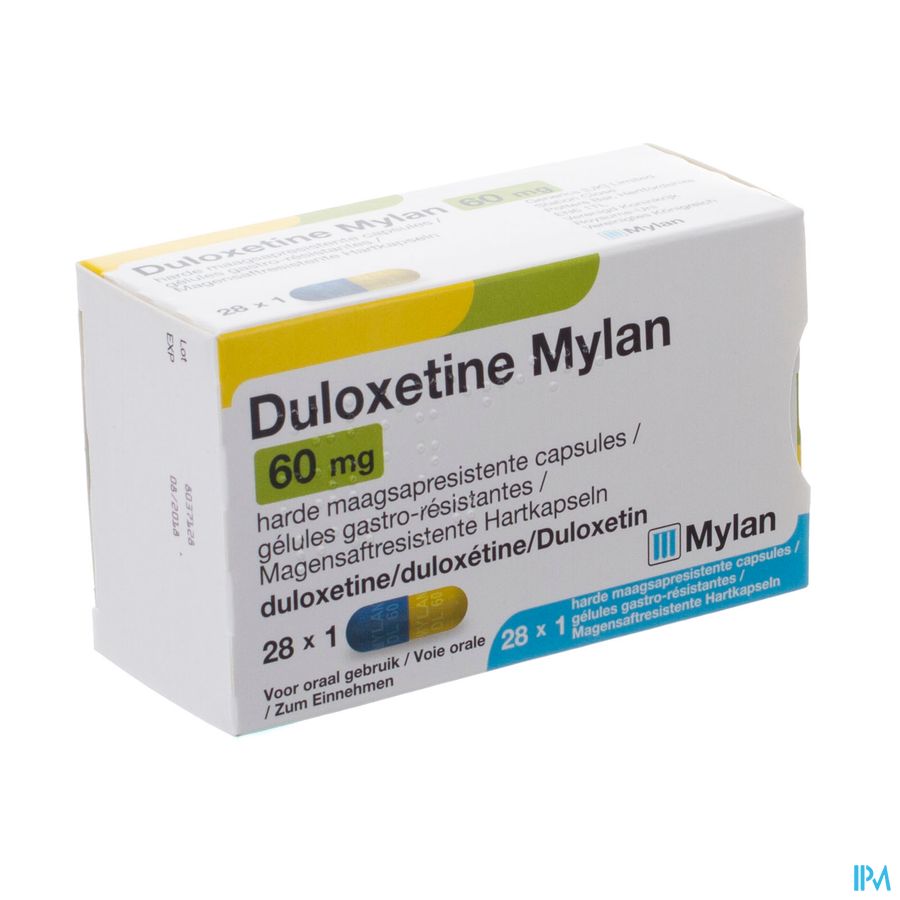 Duloxetine Viatris Maagsapresist Caps 28x60mg Duloxetine Viatris Maagsapresist Caps 28x60mg