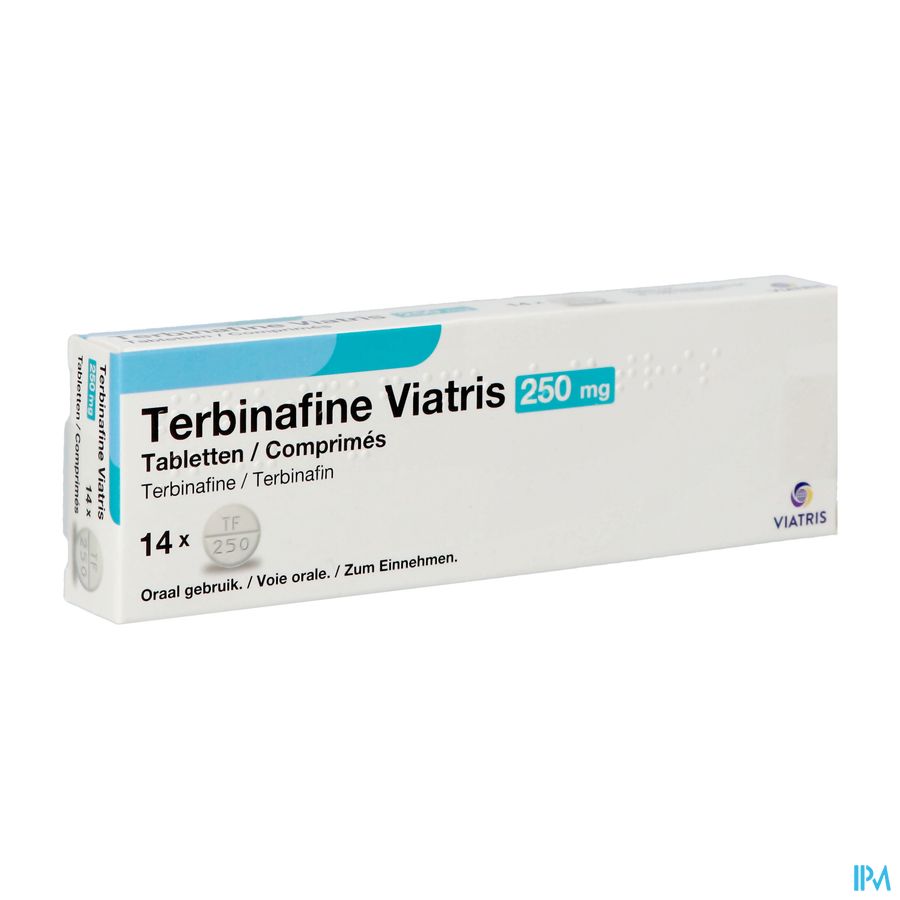 Terbinafine Viatris 250mg Tabl 14 Terbinafine Viatris 250mg Tabl 14