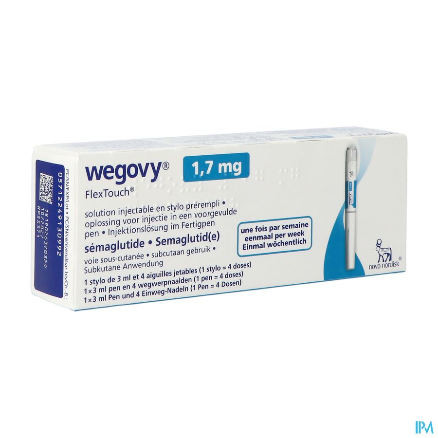 Wegovy 1,7mg Flextouch Opl Inj Voorgev.pen Wegovy 1,7mg Flextouch Opl Inj Voorgev.pen