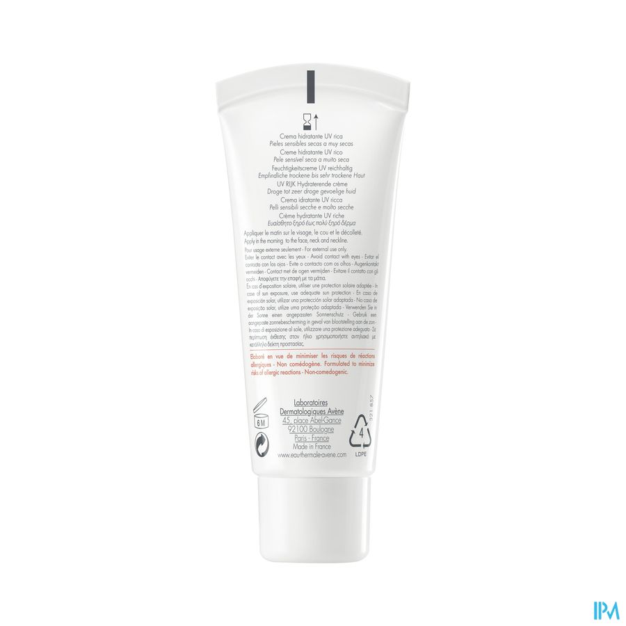 Avene Hydrance Uv Riche Creme Hydratante 40ml 9