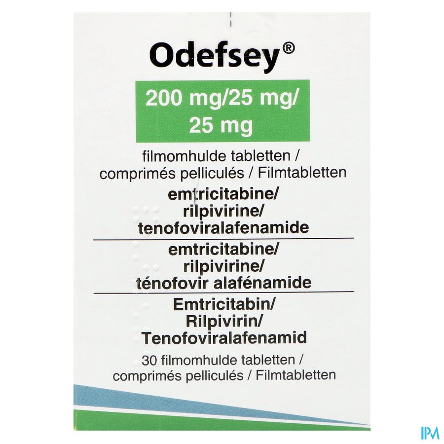 Odefsey 200mg/ 25mg/ 25mg Abacus Comp Pell 30 1