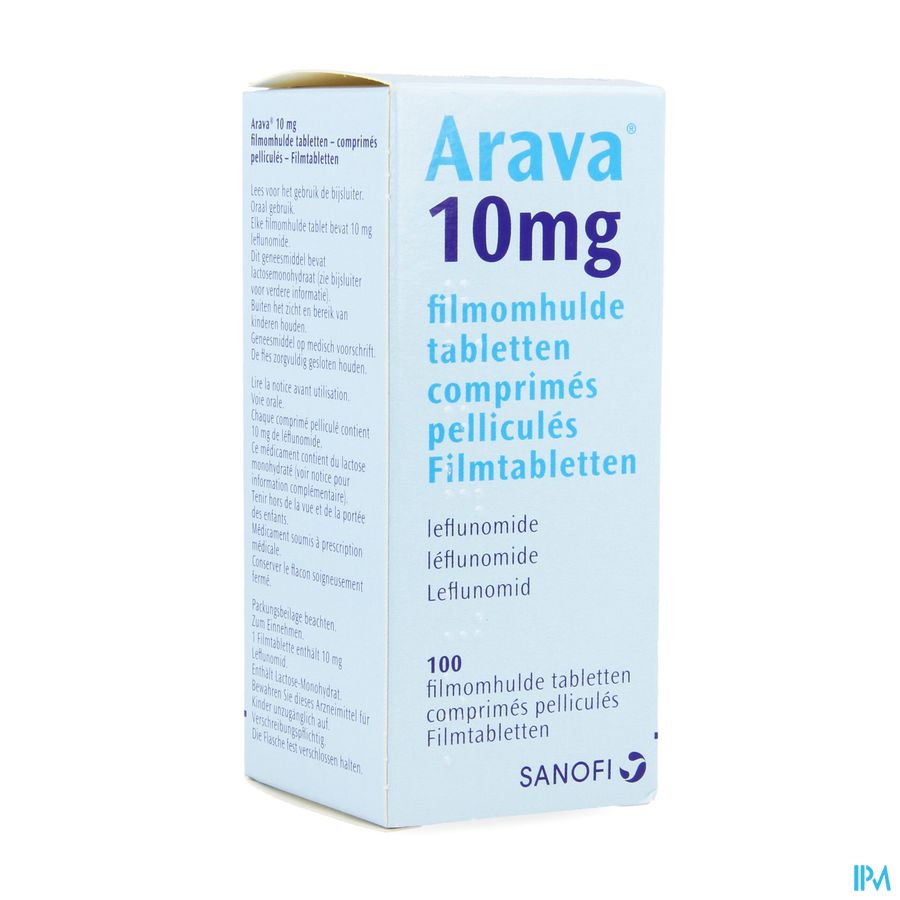 Arava 10mg Pi Pharma Filmomh Tabl 100x10mg Pip Arava 10mg Pi Pharma Filmomh Tabl 100x10mg Pip