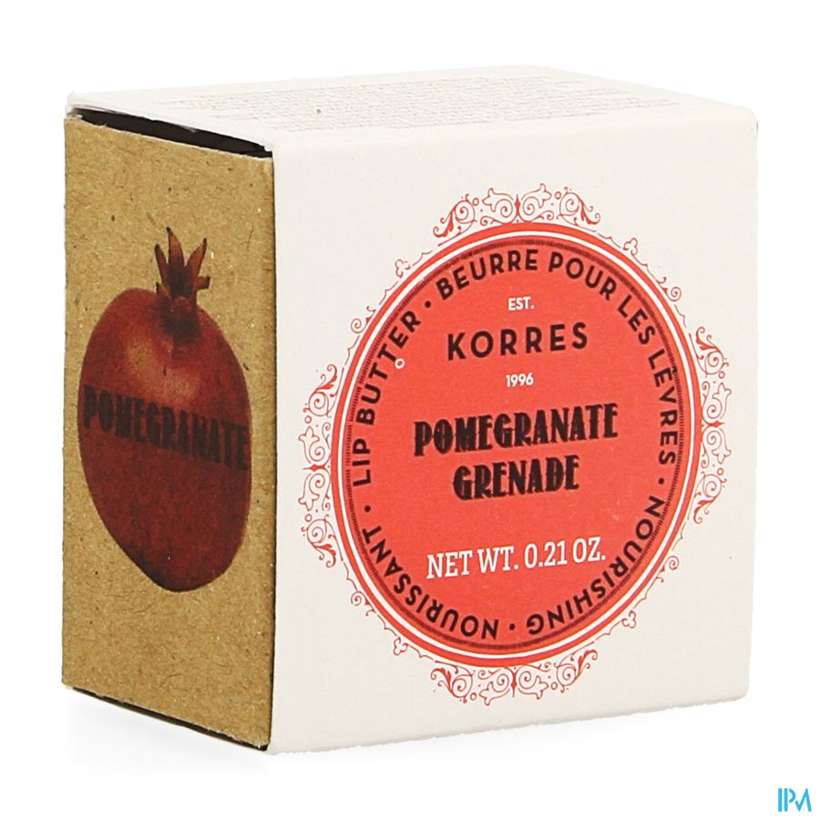 Korres Km Lipbutter Pot Pomegranate 6g Korres Km Lipbutter Pot Pomegranate 6g