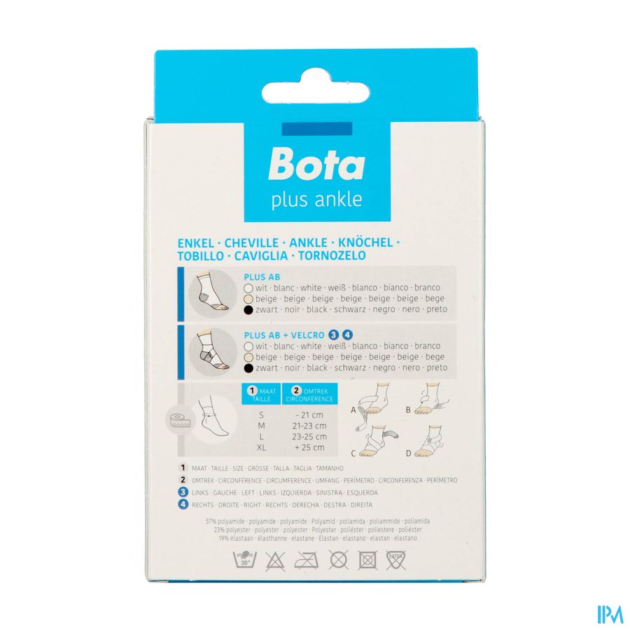 Bota Plus Chevillere+velcro Noir l 23-25cm 1