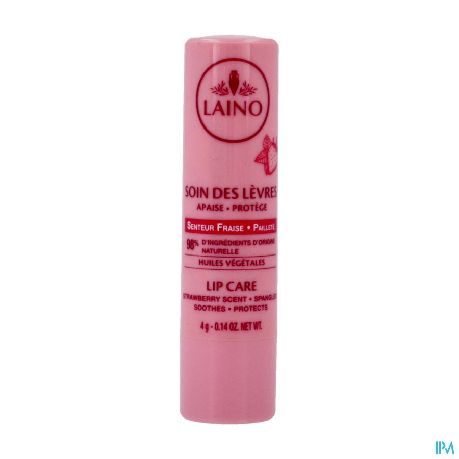 Laino Verzorging Lippen Aardbei 4g 1