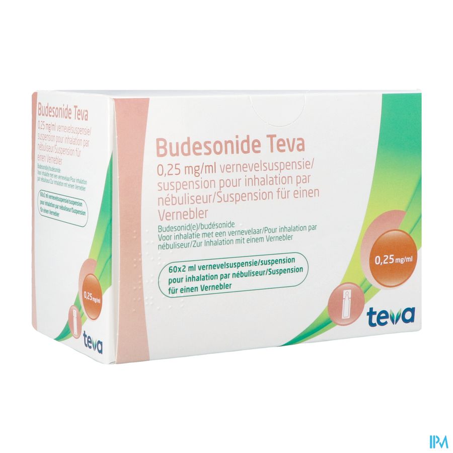 Budesonide Teva 0,250mg/ml Vernevelsusp. 60x2ml