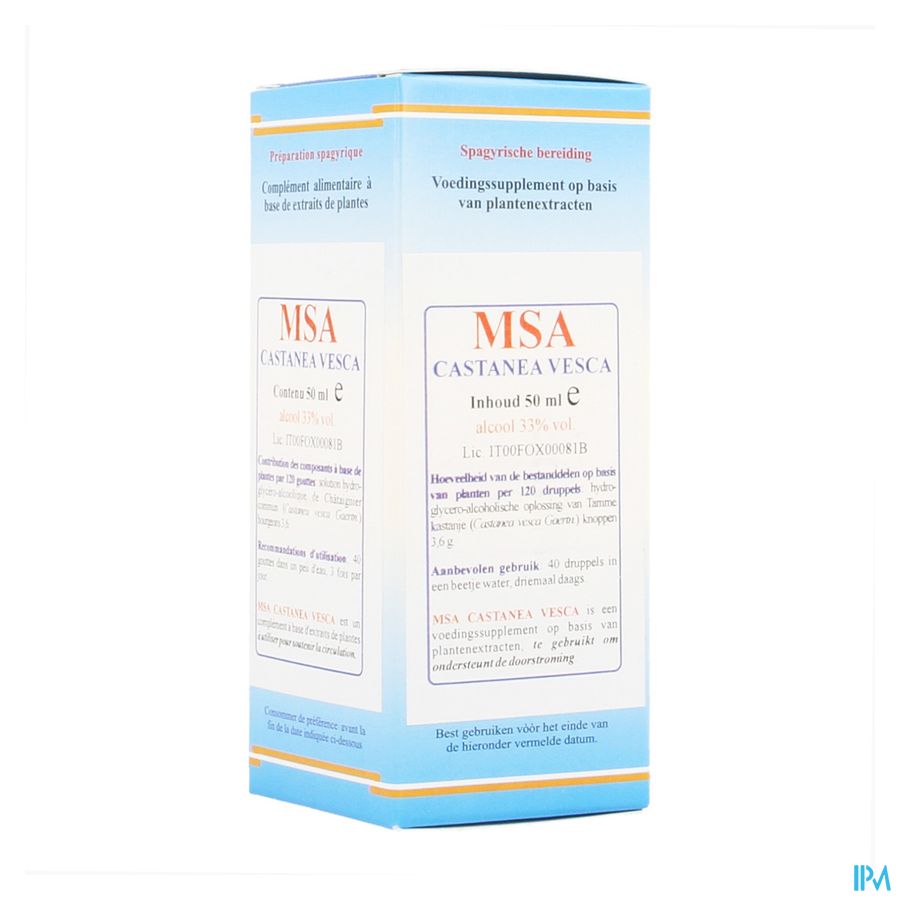 Herboplanet Castanea Vesca Msa Mac. Druppels 50ml Herboplanet Castanea Vesca Msa Mac. Druppels 50ml