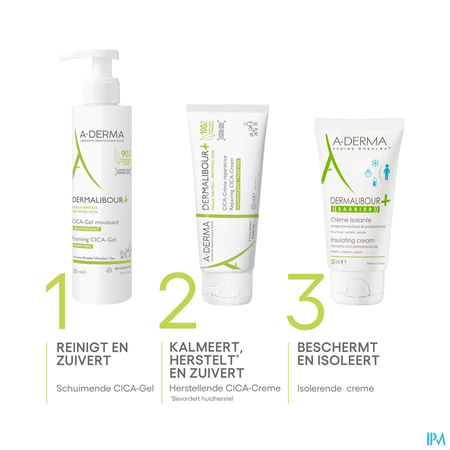 Aderma Dermalibour+ Cica Gel Schuimend 200ml 7