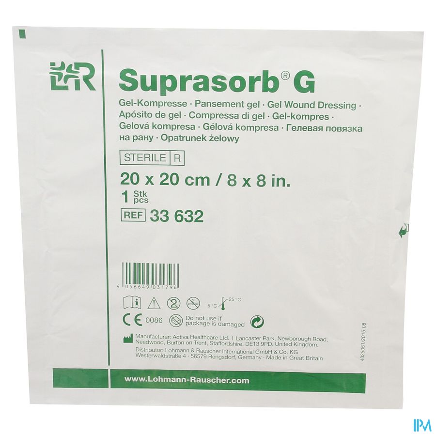 Suprasorb g Kompres New 20x 20cm 3 33632 3