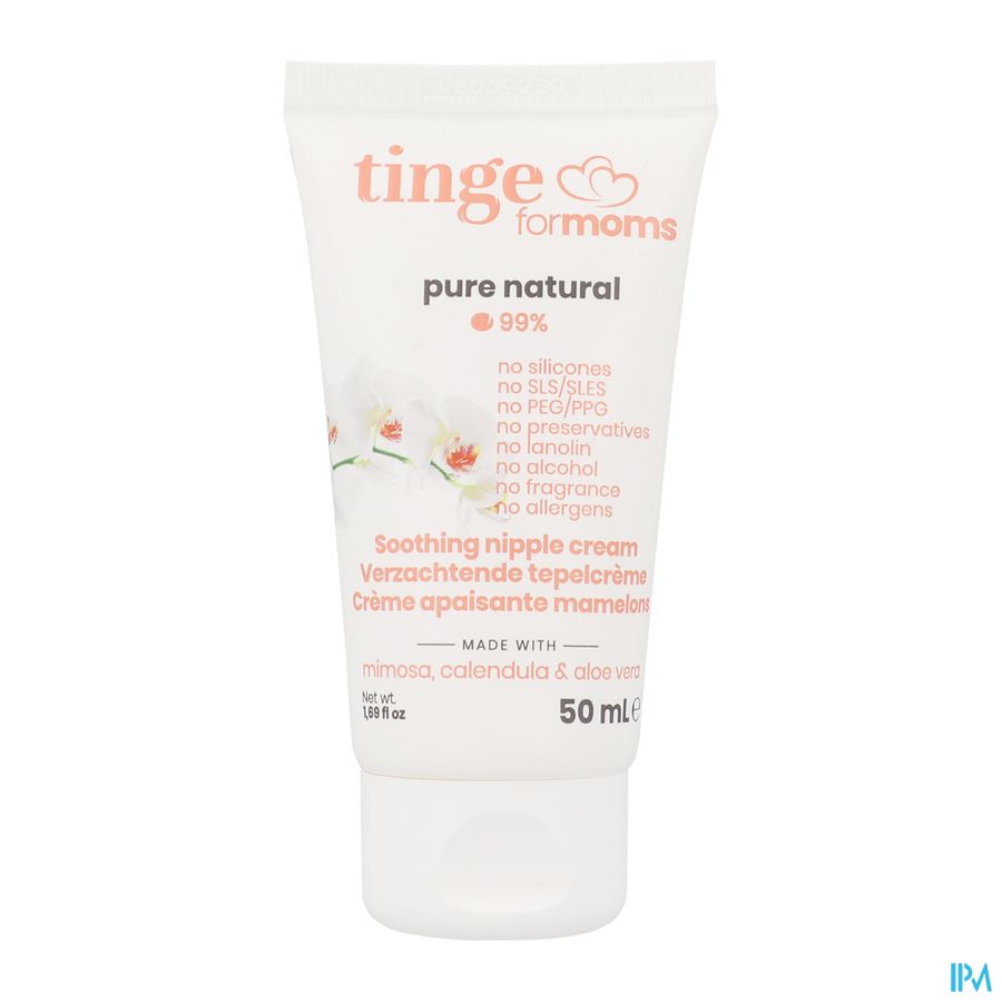 Tinge Moms Verzachtende Tepelcreme 50ml Tinge Moms Verzachtende Tepelcreme 50ml