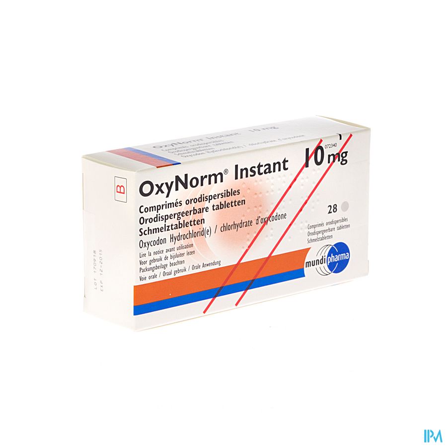 Oxynorm Instant Tabl 28 X 10mg